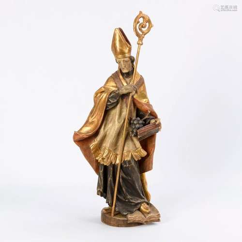 WOODEN SCULPTURE: SAINT URBAN.