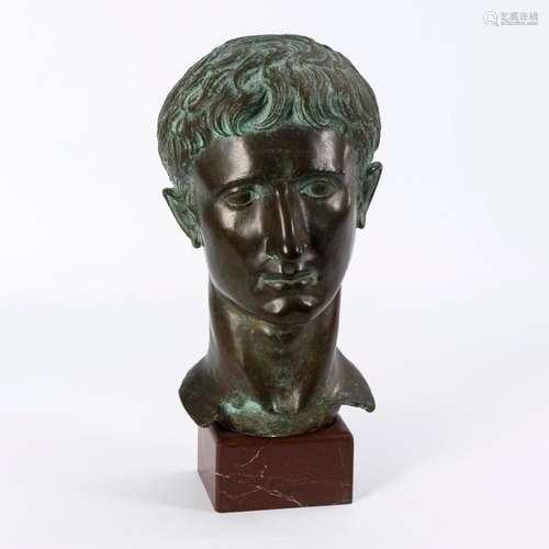 PORTRAIT HEAD OF THE EMPEROR AUGUSTUS.