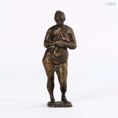 LEPTIEN, RUDOLF (1907 KIEL - 1977 IGGENSBACH). STANDING NUDE...