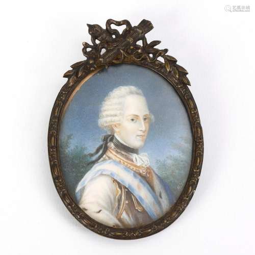 MINIATURE: ALBERT DUKE OF SAXE-TESCHEN.