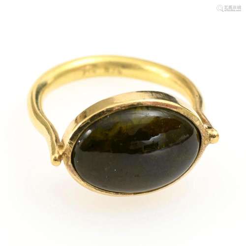 RING WITH TOURMALINE.