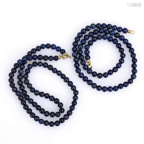 2 LAPIS LAZULI CHAINS.