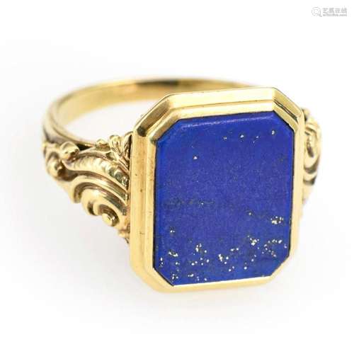 HERRENRING MIT LAPISLAZULI.