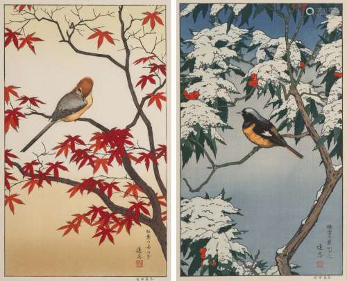 2 Blätter Shin-Hanga von Yoshida Tôshi (1911–1995)