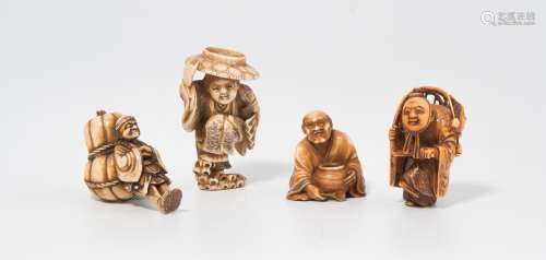 Lot: 4 Netsuke