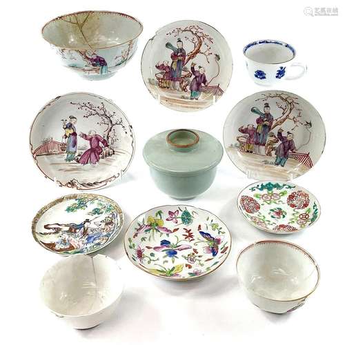 A quantity of Chinese porcelain to include six 18th/19th cen...