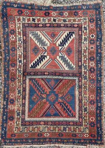 A Kazak rug, South West Caucasus, circa 1880-1900, with two ...