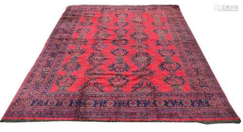 An Ushak carpet, West Anatolia, circa 1920, the madder field...