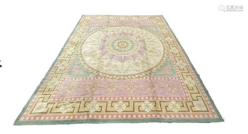 A Savonnerie Empire style Axminster wool back carpet, circa ...