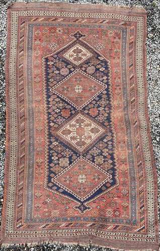 An Afshar rug, South West Persia, late 19th century, the mad...