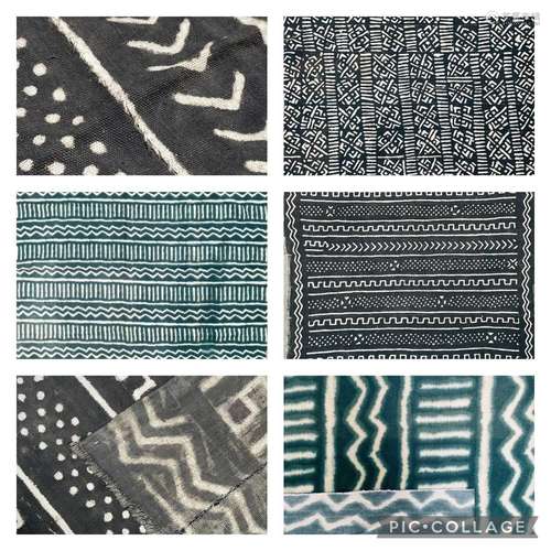 Four Mali cotton mud cloths. (4)From a local private collect...