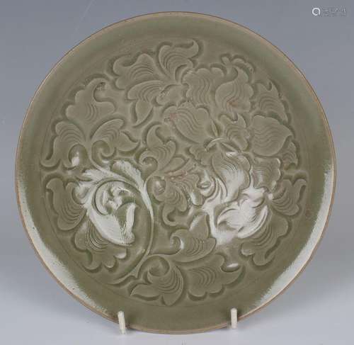 A Chinese celadon circular dish