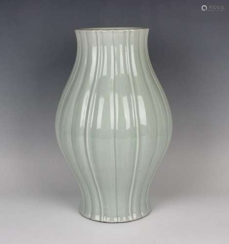 A Chinese celadon glazed porcelain vase