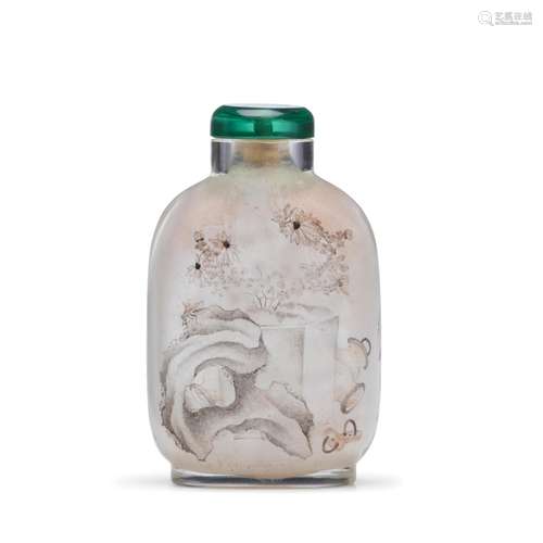 AN INSIDE-PAINTED GLASS SNUFF BOTTLE Yan Yutian, dated jiwei...