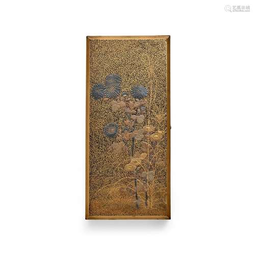 A GOLD LACQUER BOX AND COVER Edo period (1615-1868) or Meiji...