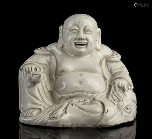 A 'BLANC DE CHINE' PORCELAIN BUDAI
China, Qing dynasty