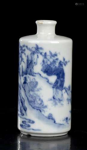 A 'BLUE AND WHITE' PORCELAIN SNUFF BOTTLE
China, early 20th ...