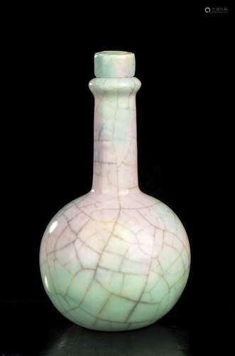 A SMALL GLAZED PORCELAIN BOTTLE  
Korea, Joseon period, 18th...