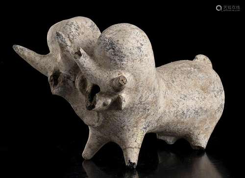 A CERAMIC ZOOMORPHIC SCULPTURE 
Iran, Amlash, 10th-8th centu...