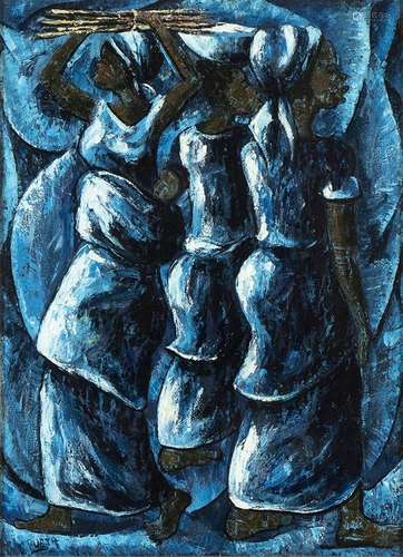 A COLOURS ON CANVAS PAINTING WITH FEMALE FIGURES
Africa, sec...