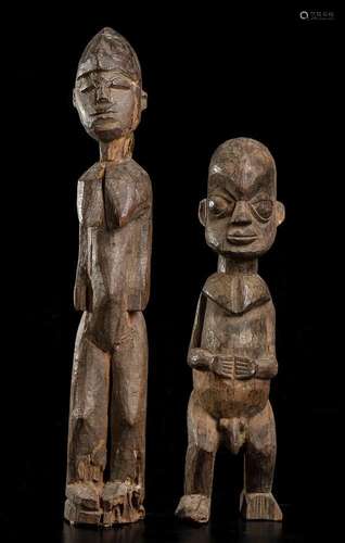 A PAIR OF WOOD FIGURES
Africa