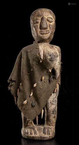 A WOOD AND FABRIC FEMALE FIGURE
Africa