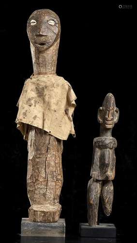 TWO WOOD AND FABRIC FIGURES
Africa