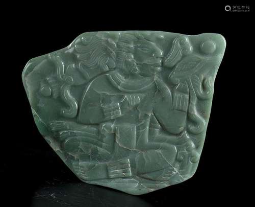 A GREEN JADE PLAQUE
Pre-columbian style