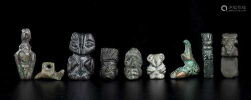 NINE STONE PENDANTS
Pre-columbian style