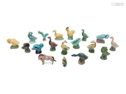 18 Chinese Porcelain Animals