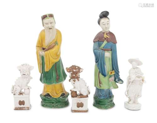 Five Chinese Porcelain Figures