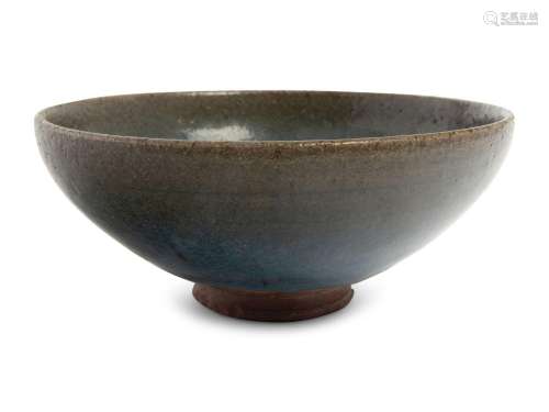 A Chinese Jun Glazed Stoneware Conical Bowl
