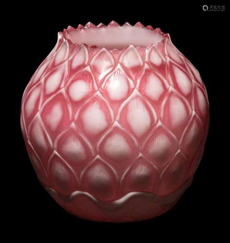 A Chinese Peking Glass 'Lotus' Brushwasher