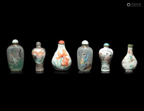 Six Chinese Snuff Bottles