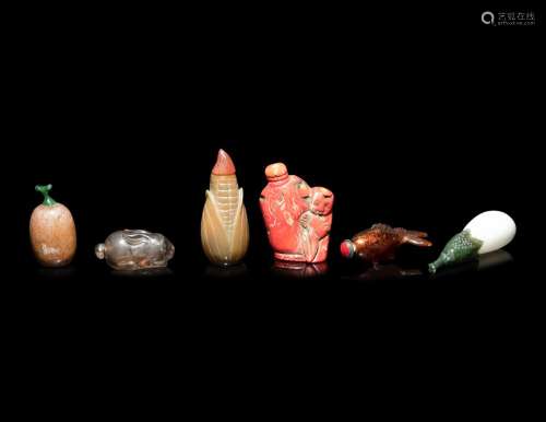 Six Chinese Snuff Bottles