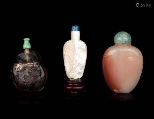 Three Chinese Snuff Bottles