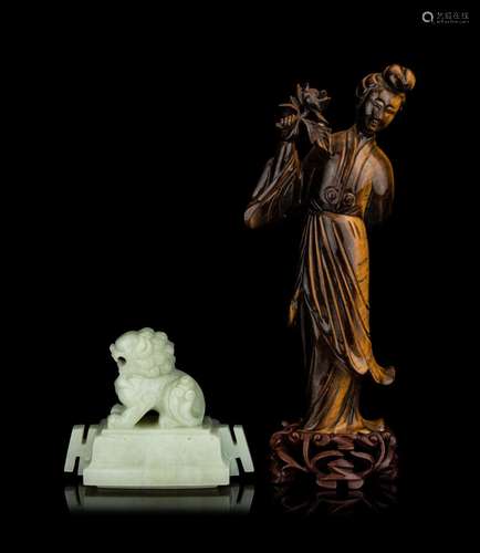 Two Chinese Hardstone Carvings