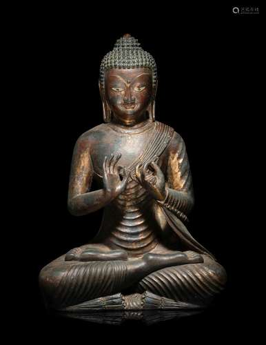 A Chinese Bronze Figure of Buddha