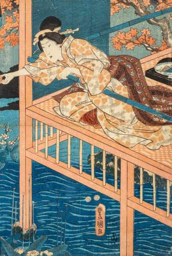 Kikukawa Eizan (1787-1867), Utagawa Toyokuni (1769-1825) and...