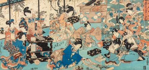 Utagawa Kunisada (1786-1865) and Utagawa Kuniyoshi (1798-186...