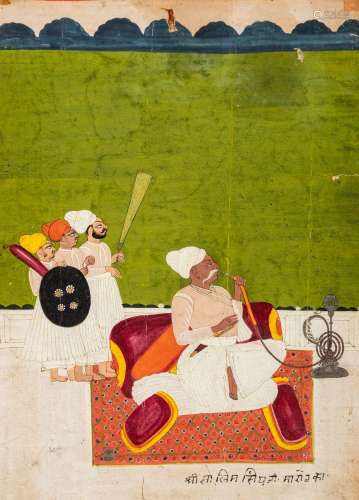 Two Mughal Miniature Paintings