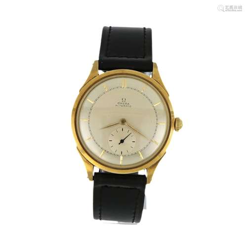 OMEGA, orologio da uomo in oro giallo, animato da