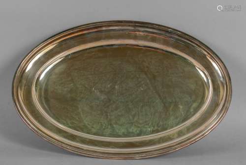 Piatto da portata ovale in argentocm.42x28,5,