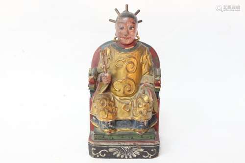 Chinese Lacquer Wood Figural