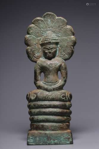 Chinese Bronze Guanyin Buddha