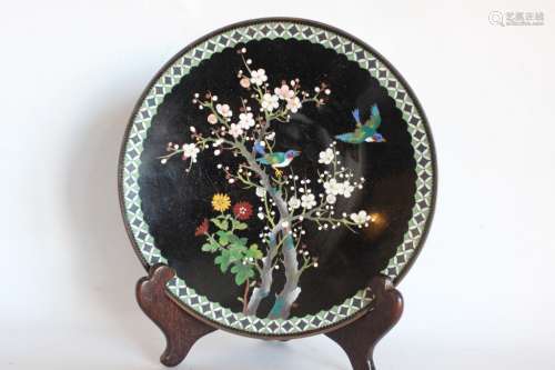 Chinese Cloisonne Plate