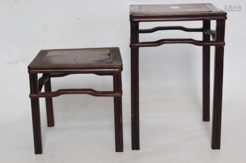 Two Chinese Wood Stands
