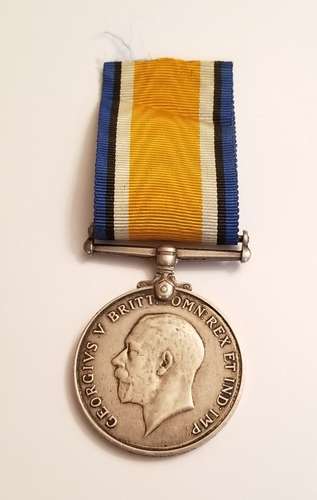 British WWI War Medal Gnr.E.Telling 1914