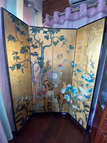 Chinese Folded Floor Screen