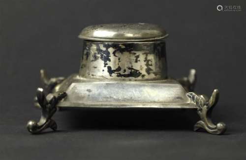 Chinese Silver Inkwell